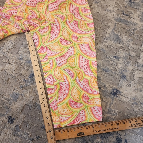 Talbots Melon Watermelon Crop Cotton Pants wome size 6 Petite 6P - Picture 9 of 16